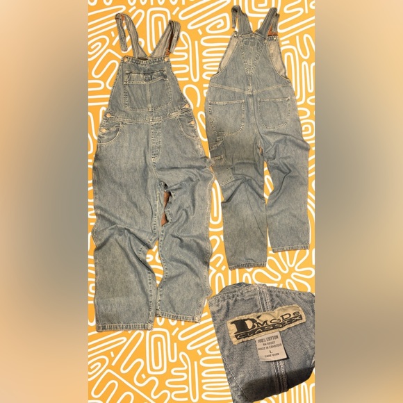 D’mode Classix vintage carpenter cargo style size large overalls - Picture 1 of 1